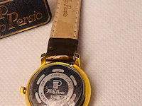 Philip persio - 24kt gp dameshorloge - nos juweliersvoorraad - afbeelding 6 van  6