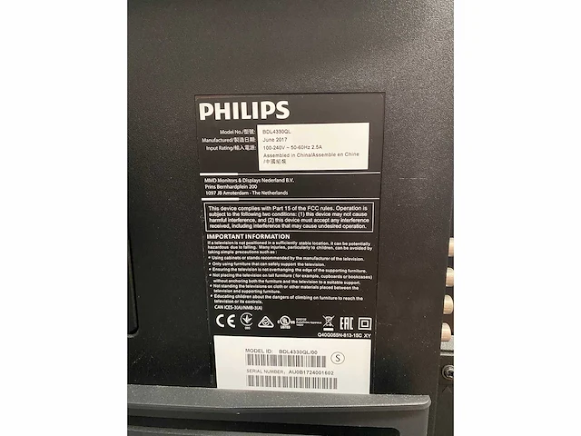 Philips - 43" monitor op verrijdbaar statief - afbeelding 4 van  15