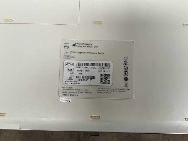 Philips - cx 50 nze 1087 - ultrasoon apparaat - afbeelding 7 van  8