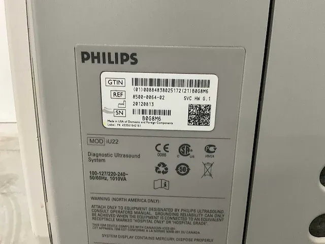 Philips - iu22 - echografieapparaat - 2012 - afbeelding 11 van  11