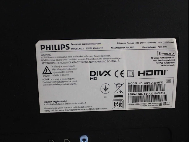 Philips - televisies - werkend met schade (26x) - afbeelding 10 van  57