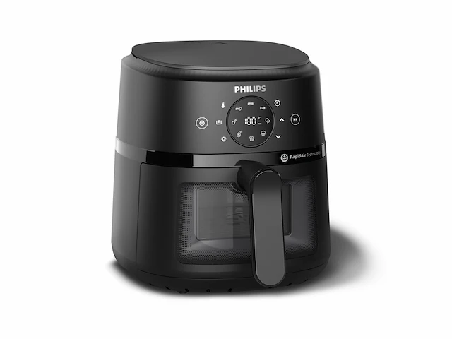 Philips 2000 series airfryer na210/00 kijkvenster rapidair 3.2l tot 3 personen zwart - afbeelding 1 van  3