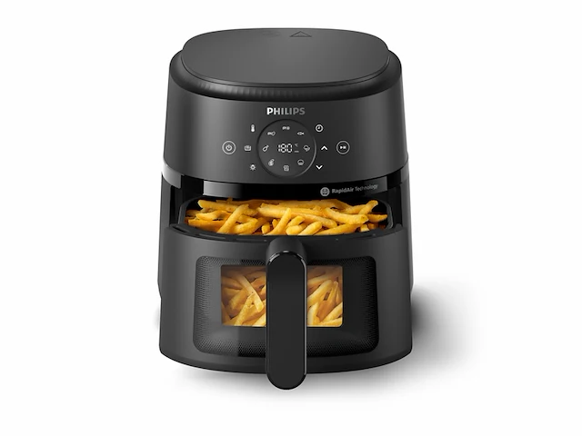Philips 2000 series airfryer na210/00 kijkvenster rapidair 3.2l tot 3 personen zwart - afbeelding 3 van  3