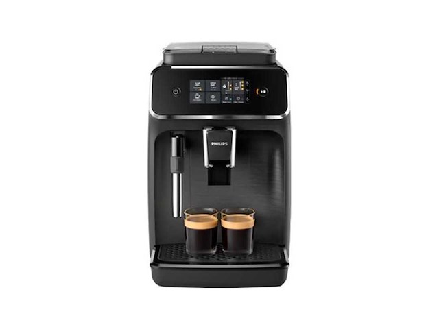 Philips 2200 series ep2220/10 - espressomachine - 2 soorten koffie + heet water - zwart / matzwart - + aquaclean filter - afbeelding 1 van  2