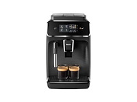 Philips 2200 series ep2220/10 - espressomachine - 2 soorten koffie + heet water - zwart / matzwart - + aquaclean filter - afbeelding 1 van  2