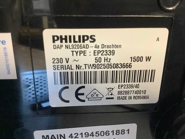 Philips 2300 serie volautomatische koffiemachine - afbeelding 6 van  6