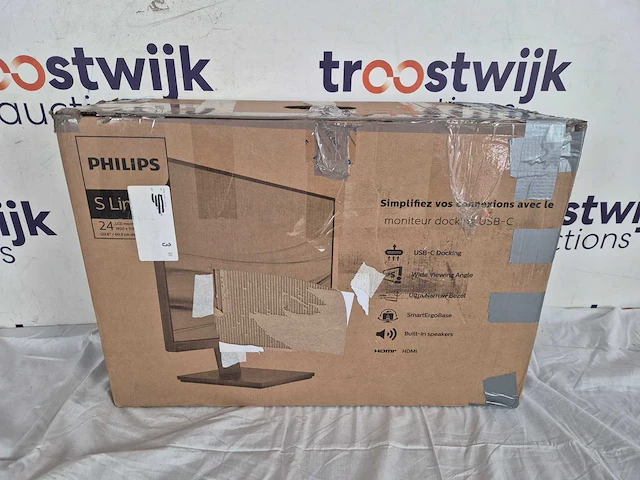 Philips 243s1 - full hd ips monitor - usb-c 65w - rj45 - 24 inch - afbeelding 2 van  2