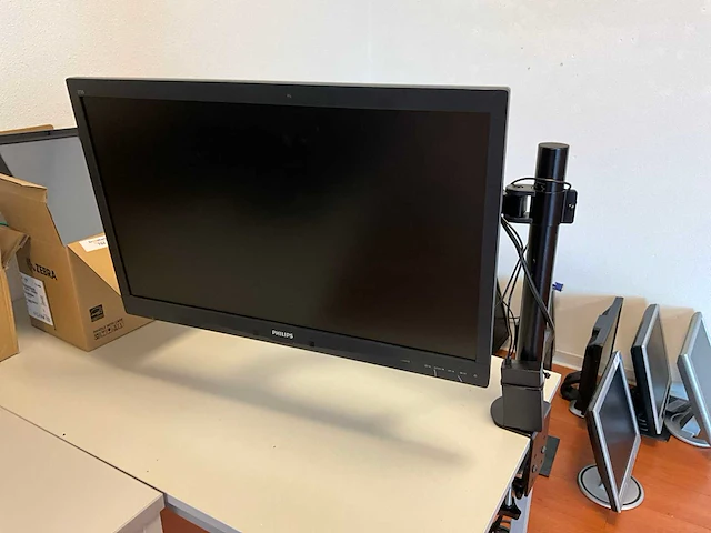 Philips 272s4l monitor + bureausteun - afbeelding 1 van  5