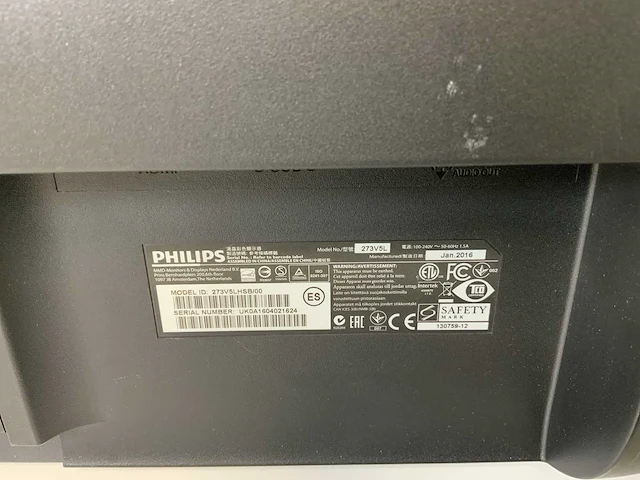 Philips (273v5l) 27”, 1920x1080 (fhd) tn monitor - afbeelding 5 van  6