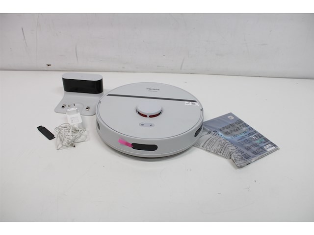 Philips 3000-serie robotstofzuiger met dweilfunctie ultrasterke zuigkracht intelligente lasernavigatie voor tapijten en dierenharen wit - afbeelding 5 van  6