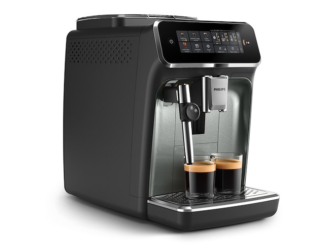 Philips 3300 series ep3329/70 espressomachine 4 soorten koffie + heet water zwart - afbeelding 2 van  4