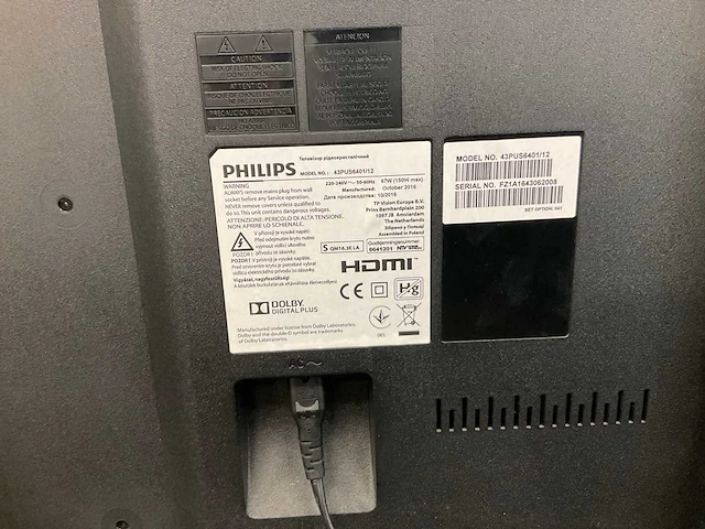 Philips 43pus6401/12 televisie - afbeelding 2 van  3
