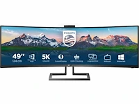 Philips 499p9h - ultrawide dual qhd curved - usb-c - va monitor - 49 inch - afbeelding 1 van  2