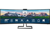Philips 499p9h - ultrawide dual qhd curved - usb-c - va monitor - 49 inch - afbeelding 1 van  2