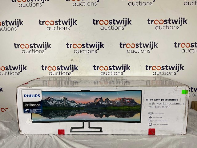 Philips 499p9h - ultrawide dual qhd curved - usb-c - va monitor - 49 inch - afbeelding 2 van  2