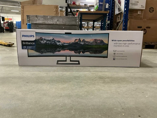 Philips 499p9h brilliance monitor - afbeelding 2 van  4