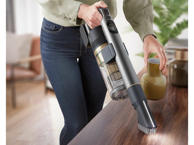 Philips aqua cordless 7000 series xc7057/01 - steelstofzuiger draadloos met dweilfunctie - goud / zwart - afbeelding 2 van  6