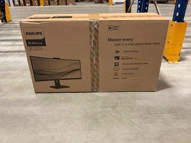 Philips brilliance 346p1crh/00 monitor - afbeelding 1 van  3