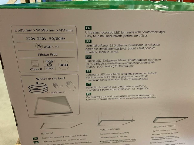 Philips coreline panel oc multi colour/lumen led paneel (3x) - afbeelding 3 van  3