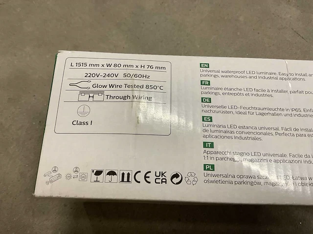 Philips coreline waterproof wt120c g2 led60s/840 psu l1500 led armatuur (3x) - afbeelding 3 van  3