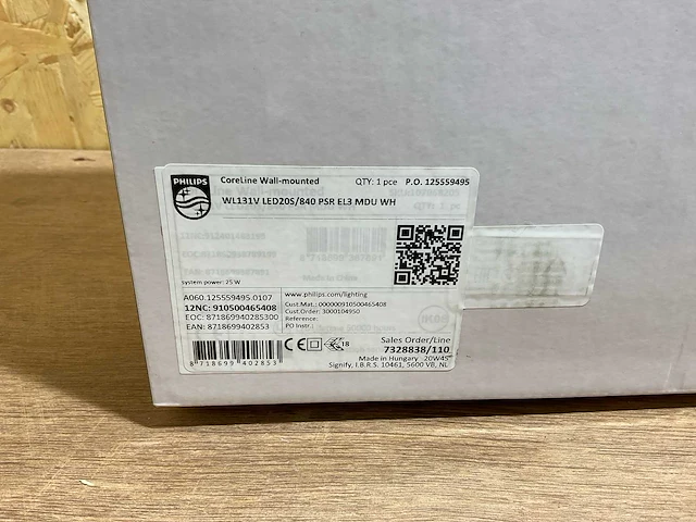 Philips coreline wl131v wandlamp led met lichtsensor (10x) - afbeelding 4 van  9