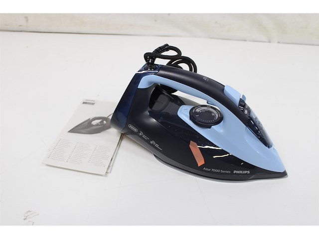 Philips dst7041 7000 series strijkijzer steamglide elite 2400 w lichtblauw/donkerblauw - afbeelding 1 van  6