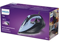 Philips dst7041 7000 series strijkijzer steamglide elite 2400 w lichtblauw/donkerblauw - afbeelding 4 van  6