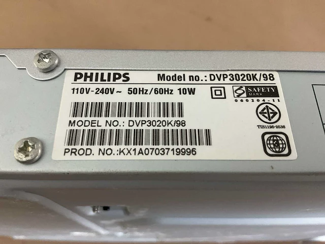Philips dvp3020k/98 dvd speler (10x) - afbeelding 5 van  5