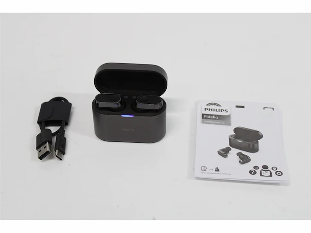 Philips fidelio t2 noise reduction draadloze bluetooth in-ear headset zwart - afbeelding 3 van  3