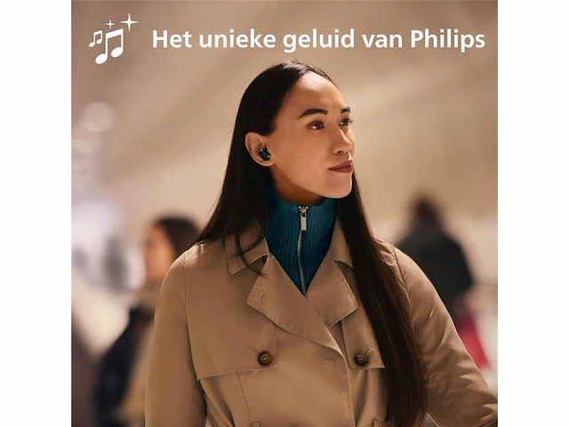 Philips fidelio t2 noise reduction draadloze bluetooth inear headset zwart - afbeelding 2 van  5