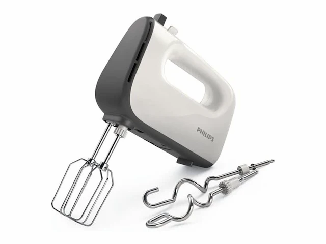 Philips handmixer viva collection 450 watt 5 snelheden turbo stand met kneedaccessoire - afbeelding 1 van  1