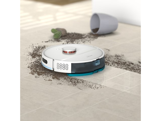 Philips homerun 2000serie 2 in 1 robotstofzuiger en dweil met 2700 pa zuigkracht & 130 min looptijd lasernavigatie arctisch wit - afbeelding 2 van  6