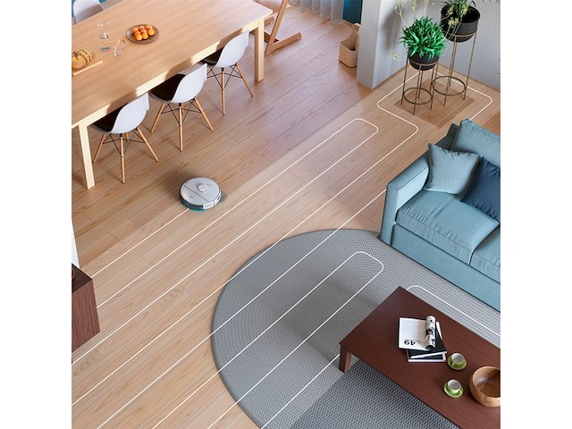 Philips homerun 2000serie 2 in 1 robotstofzuiger en dweil met 2700 pa zuigkracht & 130 min looptijd lasernavigatie arctisch wit - afbeelding 4 van  6