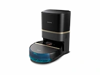 Philips homerun aqua 7000 series xu7100/01 - robotstofzuiger met dweilfunctie - incl. laadstation - zwart / goud - afbeelding 1 van  4