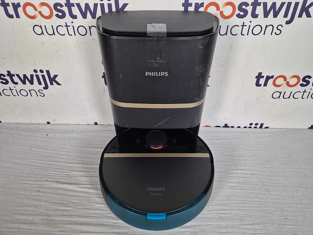 Philips homerun aqua 7000 series xu7100/01 - robotstofzuiger met dweilfunctie - incl. laadstation - zwart / goud - afbeelding 2 van  4