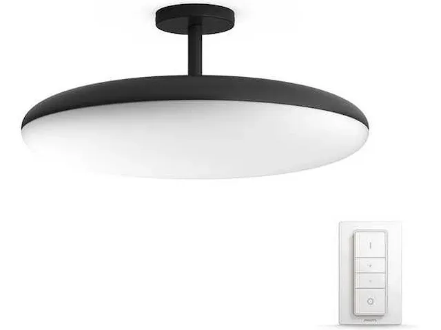 Philips hue cher hanglamp zwart met voet plafondlamp - afbeelding 1 van  2