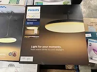 Philips hue cher hanglamp zwart met voet plafondlamp - afbeelding 2 van  2