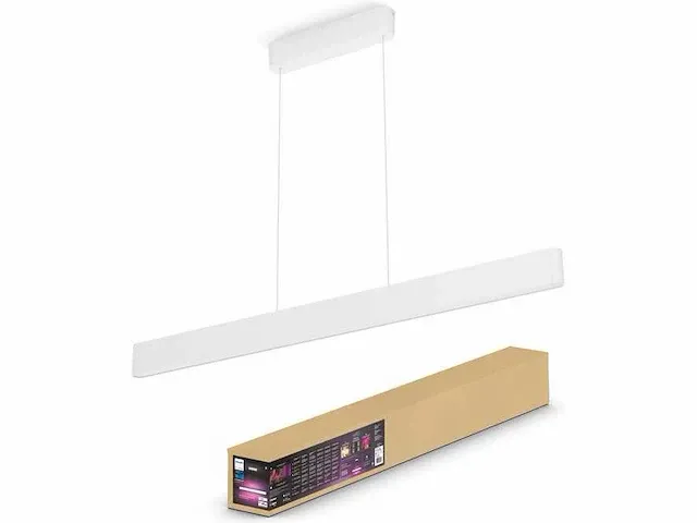 Philips hue ensis hanglamp - white and colour (2x 39w + bluetooth) wit hanglamp - afbeelding 1 van  3