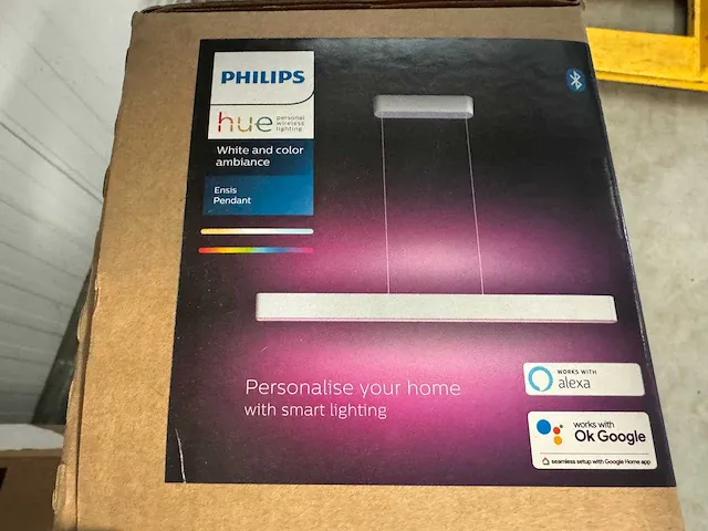 Philips hue ensis hanglamp - white and colour (2x 39w + bluetooth) wit hanglamp - afbeelding 3 van  3