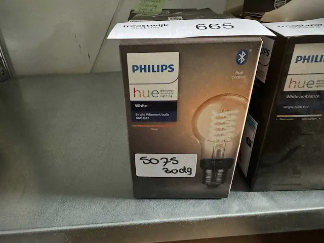 Philips hue filament a60 lamp 1pck lichtbron (3x) - afbeelding 2 van  2