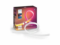 Philips hue gradient lightstrip 1 meter uitbreiding - white and color ambiance - bluetooth - afbeelding 1 van  2