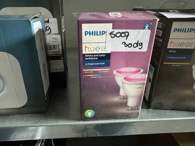 Philips hue gu10 white+color (duopack) lichtbron - afbeelding 2 van  2