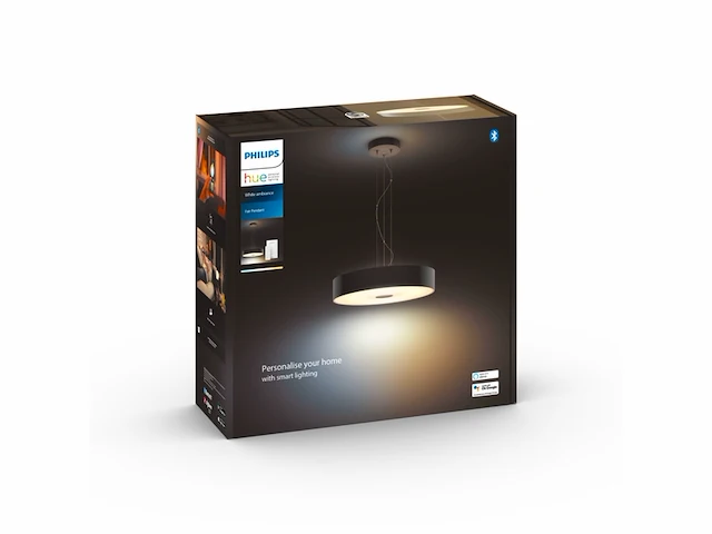 Philips hue hanglamp fair zwart warm tot koelwit licht 25w met 1 dimmer switch - afbeelding 4 van  4