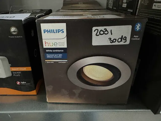 Philips hue miliskin inbouwspot rond spot (2x) - afbeelding 4 van  4