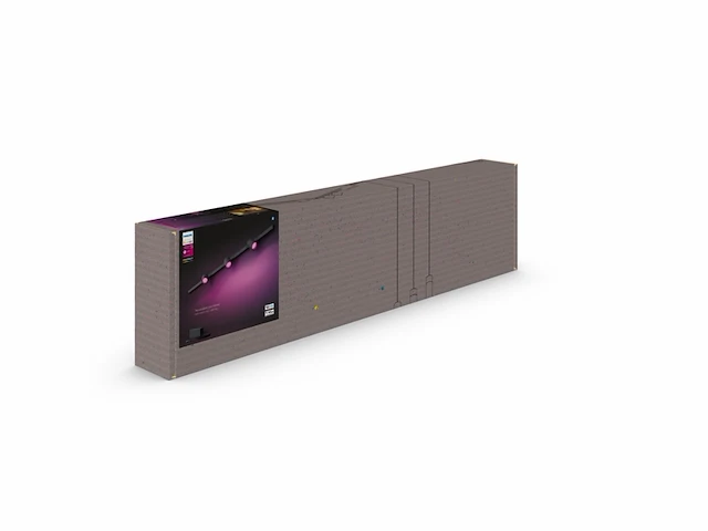 Philips hue perifo railverlichting muur wit en gekleurd licht 3-spots zwart - afbeelding 2 van  4