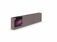 Philips hue perifo railverlichting muur wit en gekleurd licht 3-spots zwart - afbeelding 2 van  4