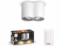 Philips hue pillar opbouwspot - white ambiance (met dimmer) spot - afbeelding 1 van  2