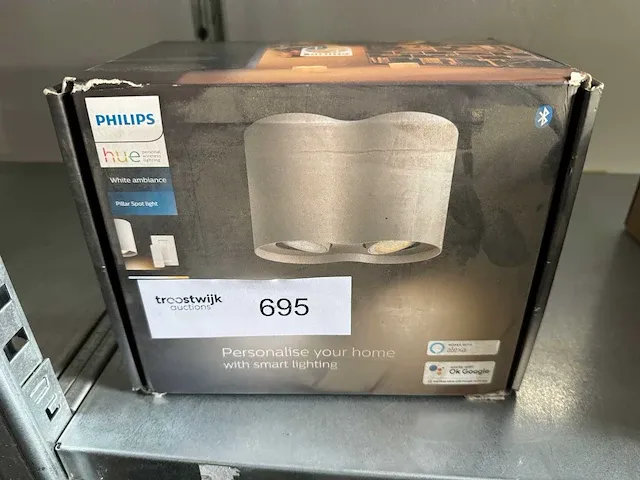 Philips hue pillar opbouwspot - white ambiance (met dimmer) spot - afbeelding 2 van  2