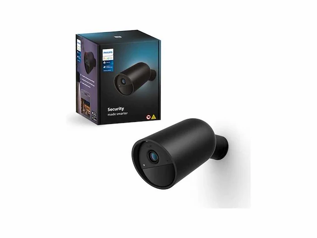 Philips hue secure camera beveiligingscamera met batterij - zwart - afbeelding 1 van  2