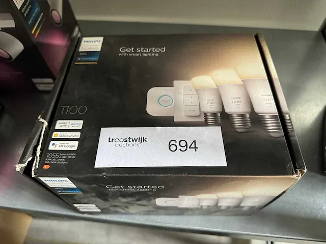 Philips hue starterkit e27 (3 lampen + 1 dimmer/switch) lichtbron - afbeelding 2 van  2